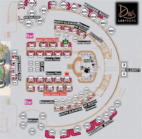 drais table map